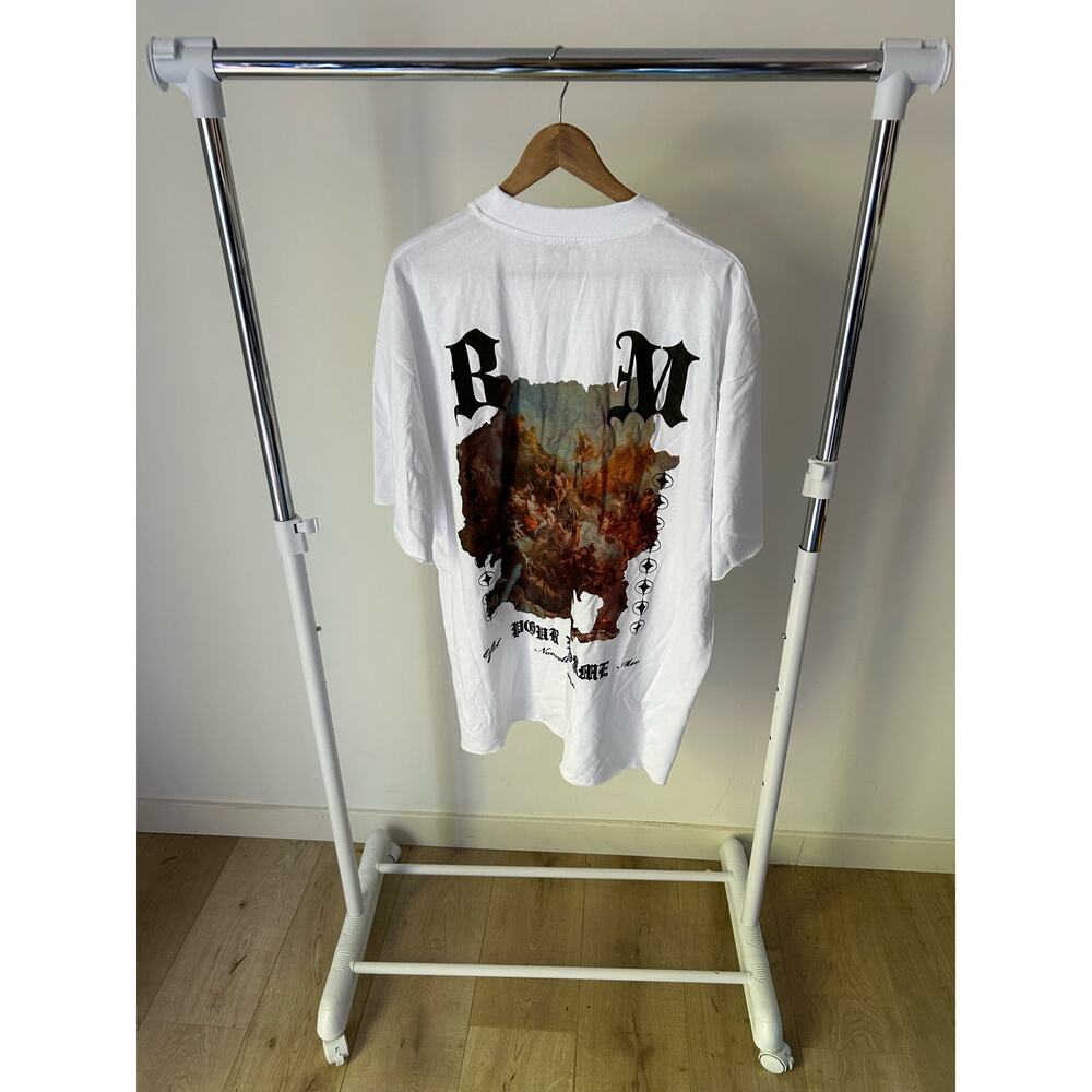 $30 NWT Boohoo Man White Printed Shirt Size‎ XL